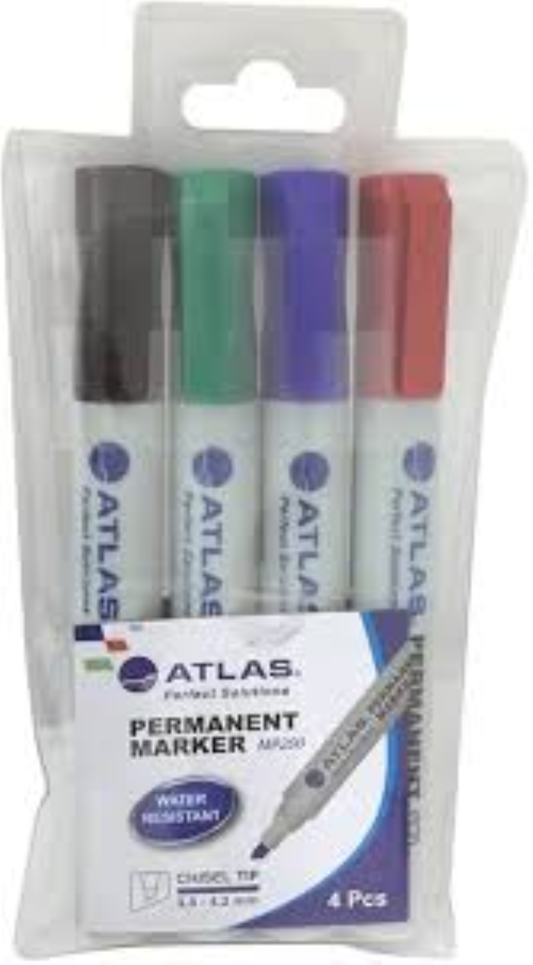 Atlas Permanent Marker Chisel PAC=04EA AS-MP200-04C